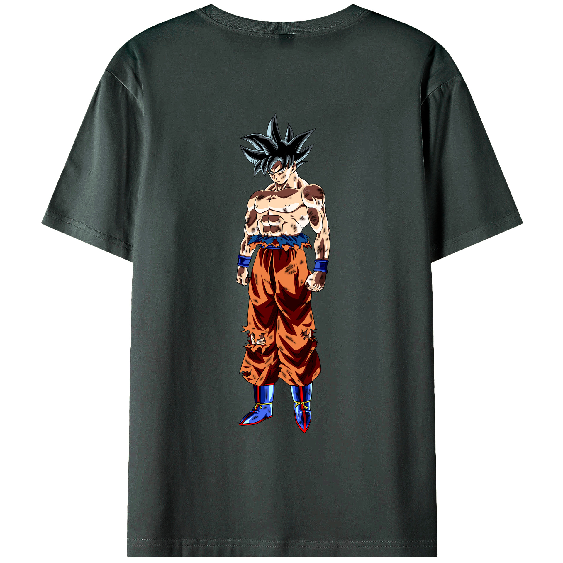 （画像用） ドラゴンボール 孫悟空（そん ごくう）Son Goku カカロット DRAGON BALL Kakarotto 綿100％ メンズ半袖Tシャツ（バックプリント） 通気性